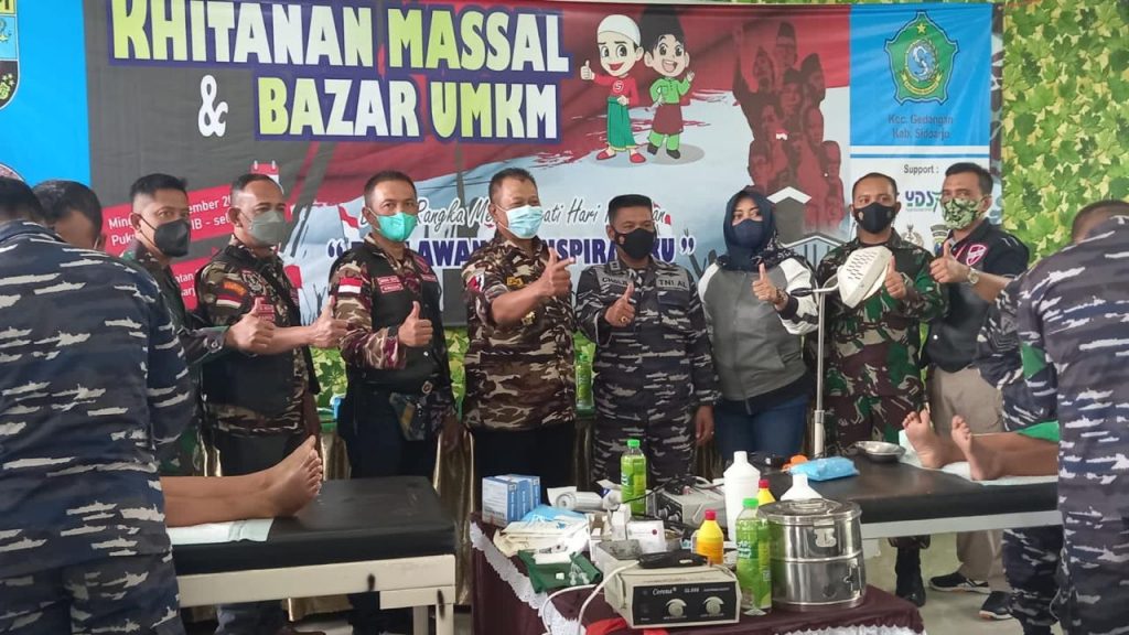 BFM Distrik Jatim Gandeng Camat Gedangan Khitanan Massal dan Bazar UMKM