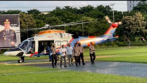 Kapolda Jatim Lewat Patroli Udara untuk Pantau Arus Lalin Jatim