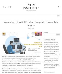 Kemendagri Soroti IKN dalam Perspektif Hukum Tata Negara