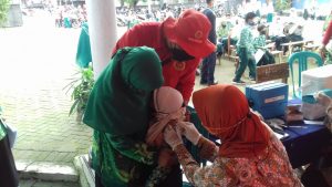 Binda Jatim dan Dinkes Terus Laksanakan Vaksinasi Anak Usia 6-11 Tahun Dosis 2 di Mojokerto