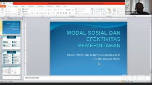 Gelar Webinar, MIPI Bahas Modal Sosial Dalam Pemerintahan