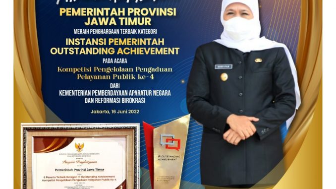 Pemprov Jatim Raih Penghargaan Outstanding Achievement Dari Kemenpan RB ...