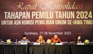 KPU Jatim Konsolidasi Pemilu 2024 Bareng ASN Non Struktural