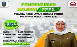 Pemprov Jatim Buka Seleksi Penerimaan 3.811 PPPK, Ini Formasinya