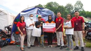 Bank Jatim Salurkan Bantuan ke Pengungsi dan Relawan Erupsi Semeru