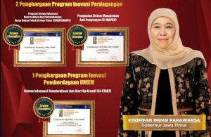 Pemprov Jatim Borong 3 Penghargaan Enterpreneural Marketing Government Award 2022