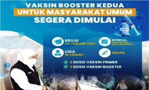 Mulai Hari Ini, Vaksinasi Booster Kedua Secara Gratis