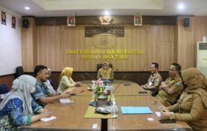 Kunjungi Kominfo Jatim, Jember Diskusi SP4N LAPOR!, KIM & PPID