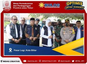 Kadis Perindag Jatim Dampingi Gubernur Operasi Pasar Beras di Blitar