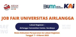 KAI Buka Rekrutmen Eksternal di Job Fair Unair 2023