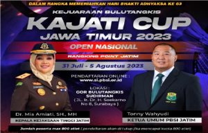 Hari Ini Kejuaraan Bulutangkis Piala Kajati 2023 Dibuka