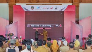 Bank Jatim bersama Pemkab Madiun Launching E-Retribusi Pasar & Siskeudes  