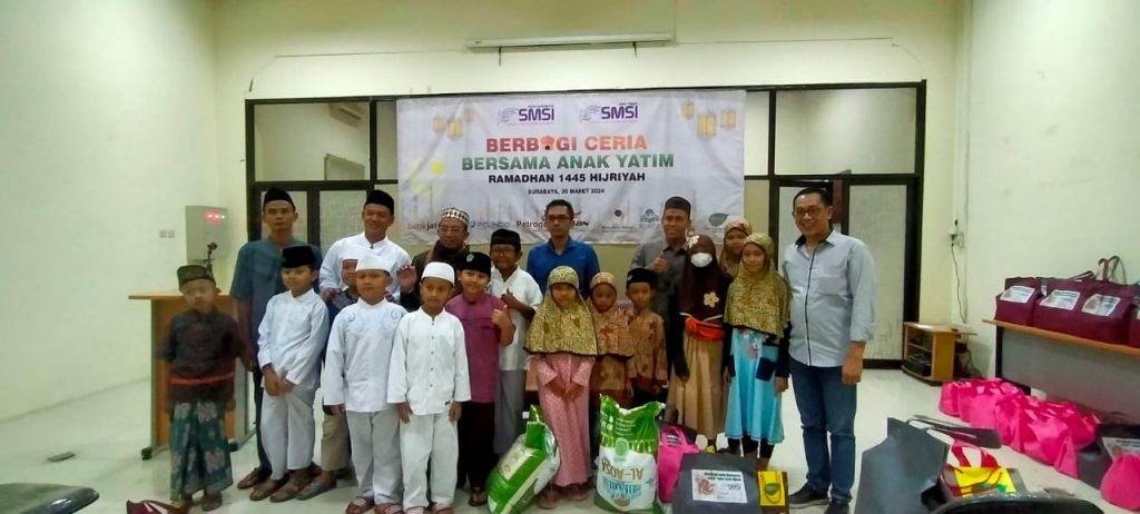 Buka Bersama, SMSI Surabaya & Korporasi Salurkan Bantuan ke Anak Yatim dan Dhuafa