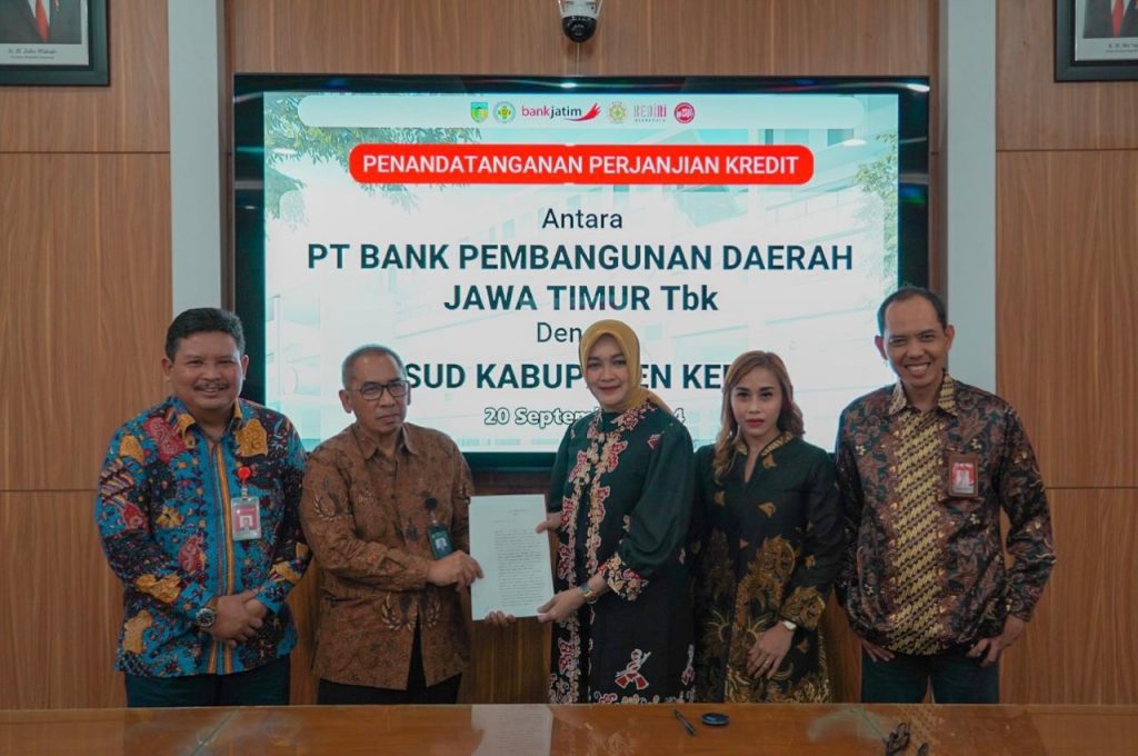 Optimalkan Pelayanan Kesehatan, Bank Jatim Kucurkan Kredit BLUD Rp 75 Miliar Ke RSUD Kab. Kediri