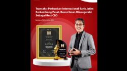 Transaksi Perbankan Internasional Bank Jatim Berkembang Pesat, Busrul Iman Dianugerahi Best CEO