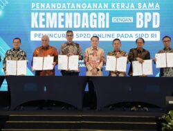 SP2D Online Resmi Diluncurkan, Bank Jatim Teken PKS Bersama Kemendagri